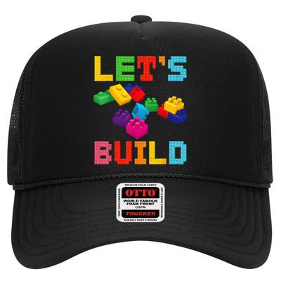 Block Brick Building LetS Build Master Builder Toys Kids Trucker Hat
