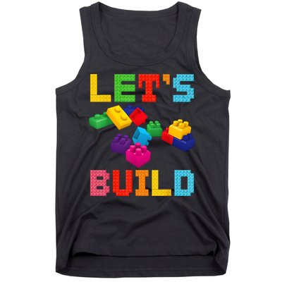 Block Brick Building LetS Build Master Builder Toys Kids Tank Top