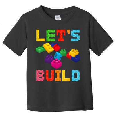 Block Brick Building LetS Build Master Builder Toys Kids Toddler T-Shirt