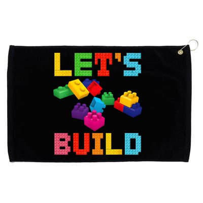 Block Brick Building LetS Build Master Builder Toys Kids Grommeted Golf Towel