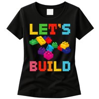 Block Brick Building LetS Build Master Builder Toys Kids Womens T-Shirt