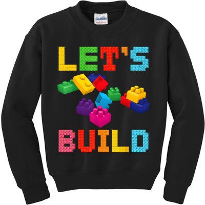 Block Brick Building LetS Build Master Builder Toys Kids Kids Sweatshirt