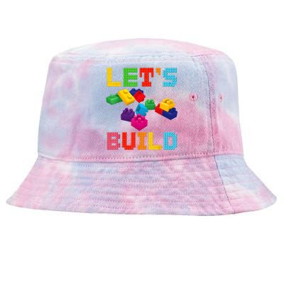 Block Brick Building LetS Build Master Builder Toys Kids Tie-Dyed Bucket Hat