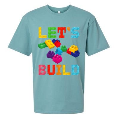 Block Brick Building LetS Build Master Builder Toys Kids Sueded Cloud Jersey T-Shirt
