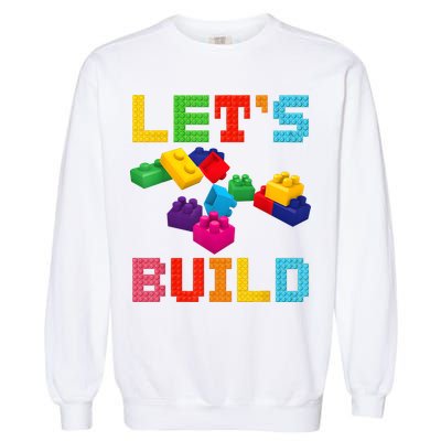 Block Brick Building LetS Build Master Builder Toys Kids Garment-Dyed Sweatshirt