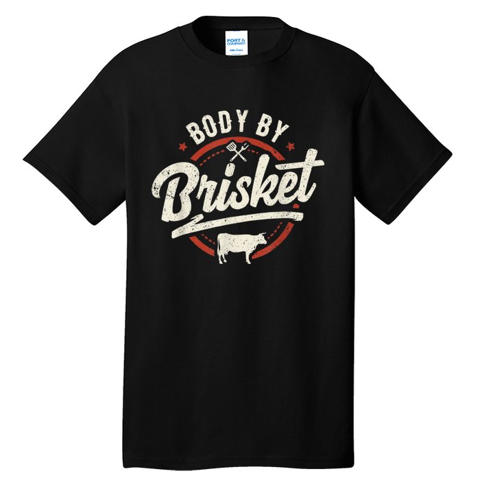 Body By Brisket Backyard Cookout BBQ Grill Tall T-Shirt