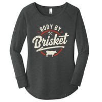 Body By Brisket Backyard Cookout BBQ Grill Women's Perfect Tri Tunic Long Sleeve Shirt