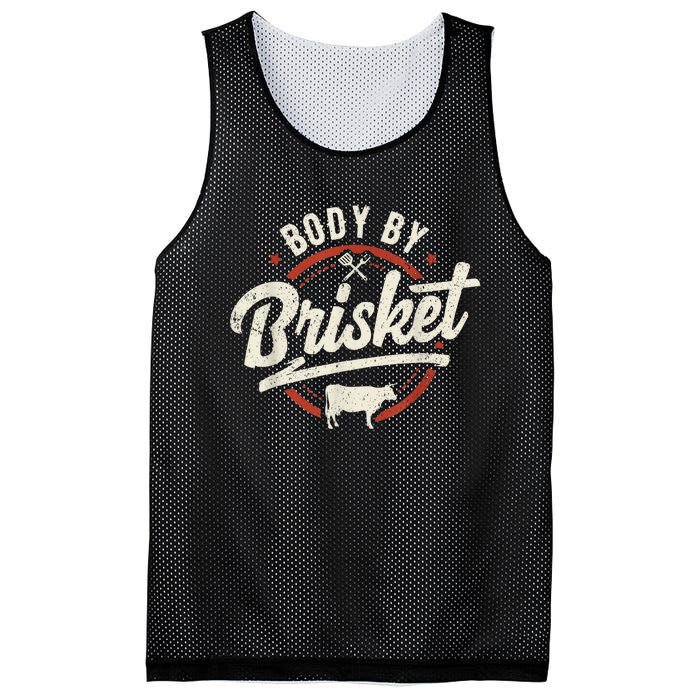 Body By Brisket Backyard Cookout BBQ Grill Mesh Reversible Basketball Jersey Tank