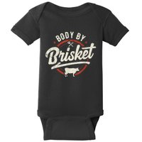 Body By Brisket Backyard Cookout BBQ Grill Baby Bodysuit