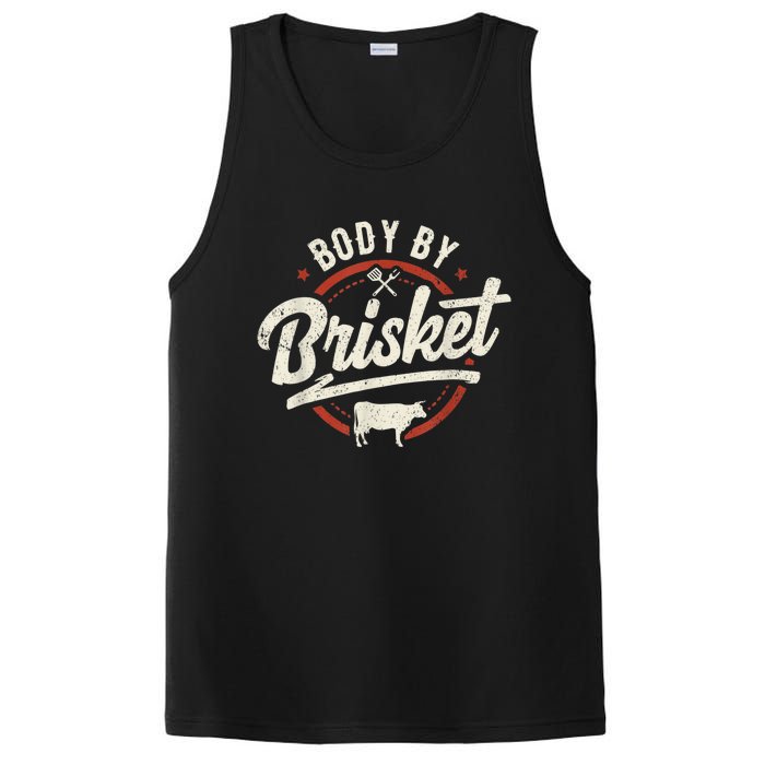 Body By Brisket Backyard Cookout BBQ Grill PosiCharge Competitor Tank