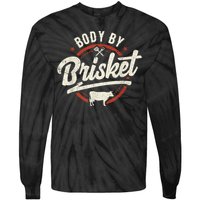 Body By Brisket Backyard Cookout BBQ Grill Tie-Dye Long Sleeve Shirt