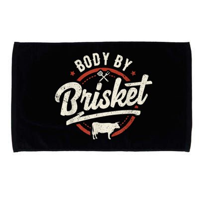 Body By Brisket Backyard Cookout BBQ Grill Microfiber Hand Towel