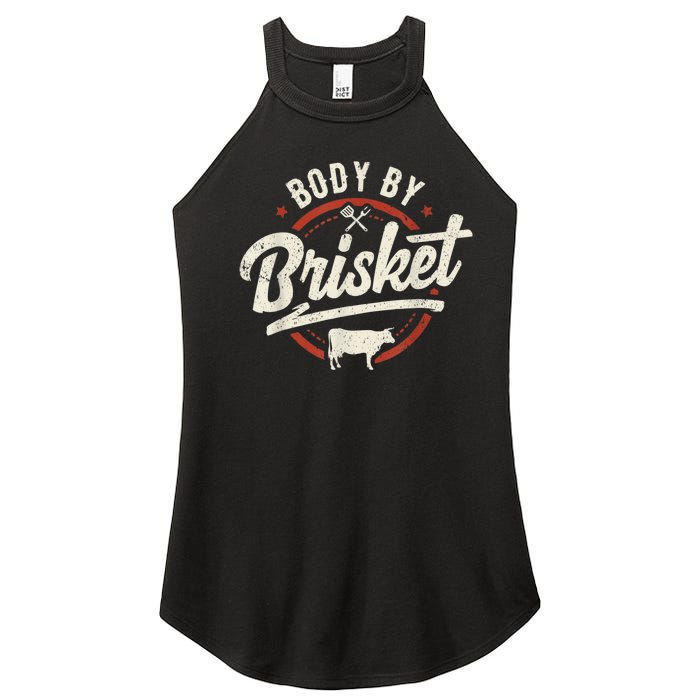 Body By Brisket Backyard Cookout BBQ Grill Women's Perfect Tri Rocker Tank