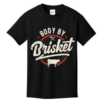 Body By Brisket Backyard Cookout BBQ Grill Kids T-Shirt