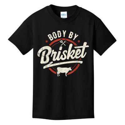 Body By Brisket Backyard Cookout BBQ Grill Kids T-Shirt