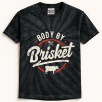 Body By Brisket Backyard Cookout BBQ Grill Kids Tie-Dye T-Shirt