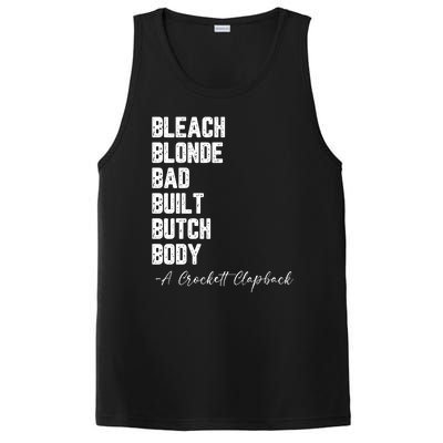 Bleach Blonde Bad Built Butch Body A Crockett Clapback PosiCharge Competitor Tank