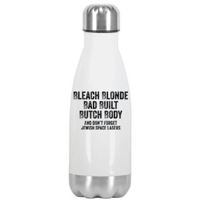 Bleach Blond Bad Built Butch Body Cute Gift Stainless Steel Insulated Water Bottle