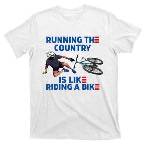 Biden Bike Bicycle Running The Country Is Like Riding A Bike T-Shirt