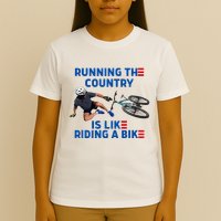 Biden Bike Bicycle Running The Country Is Like Riding A Bike T-Shirt