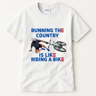 Biden Bike Bicycle Running The Country Is Like Riding A Bike Tall T-Shirt