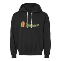 Booktrovert Bookworm Book Lover Introvert Trending Garment-Dyed Fleece Hoodie