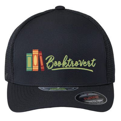 Booktrovert Bookworm Book Lover Introvert Trending Flexfit Unipanel Trucker Cap