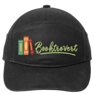 Booktrovert Bookworm Book Lover Introvert Trending 7-Panel Snapback Hat