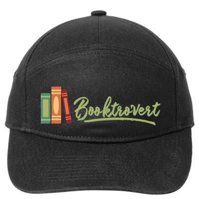 Booktrovert Bookworm Book Lover Introvert Trending 7-Panel Snapback Hat