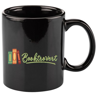 Booktrovert Bookworm Book Lover Introvert Trending 11oz C Handle Ceramic Mug