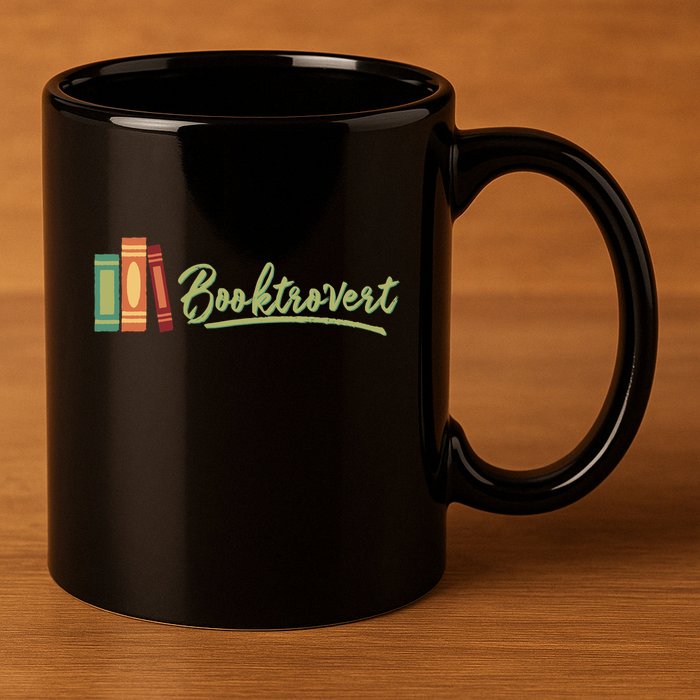 Booktrovert Bookworm Book Lover Introvert Trending 11oz C Handle Ceramic Mug