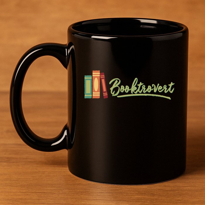 Booktrovert Bookworm Book Lover Introvert Trending 11oz C Handle Ceramic Mug