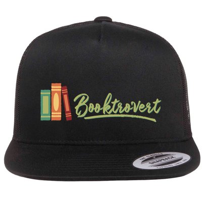 Booktrovert Bookworm Book Lover Introvert Trending Flatbill Hat