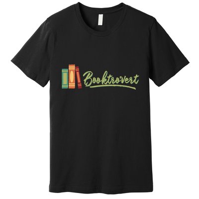 Booktrovert Bookworm Book Lover Introvert Trending Premium T-Shirt