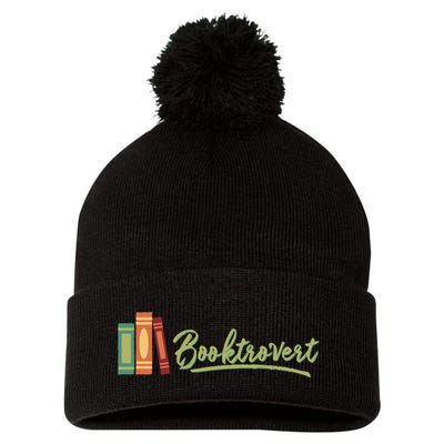 Booktrovert Bookworm Book Lover Introvert Trending Pom Pom 12in Knit Beanie