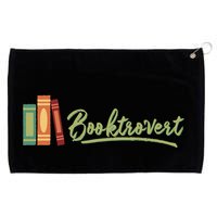 Booktrovert Bookworm Book Lover Introvert Trending Grommeted Golf Towel