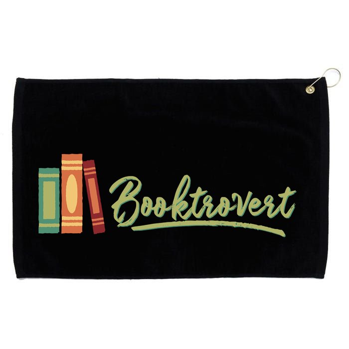 Booktrovert Bookworm Book Lover Introvert Trending Grommeted Golf Towel
