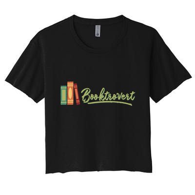 Booktrovert Bookworm Book Lover Introvert Trending Crop Top