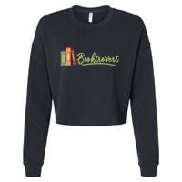 Booktrovert Bookworm Book Lover Introvert Trending Cropped Pullover Crew