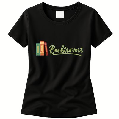 Booktrovert Bookworm Book Lover Introvert Trending Womens T-Shirt