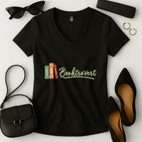 Booktrovert Bookworm Book Lover Introvert Trending Women's V-Neck T-Shirt