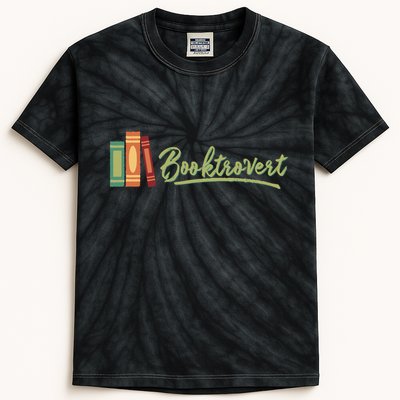 Booktrovert Bookworm Book Lover Introvert Trending Kids Tie-Dye T-Shirt