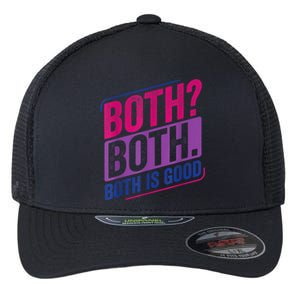 Both? Both? Bi Pride Bisexual Bisexuality Flag Flexfit Unipanel Trucker Cap