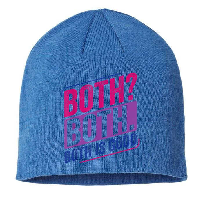 Both? Both? Bi Pride Bisexual Bisexuality Flag Sustainable Beanie