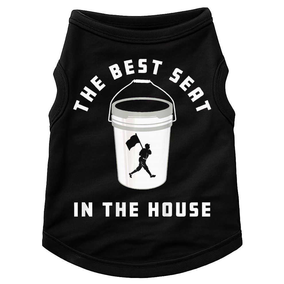 Baseball Bucket Baseball Lovers The Best Seat In The House Doggie Tank