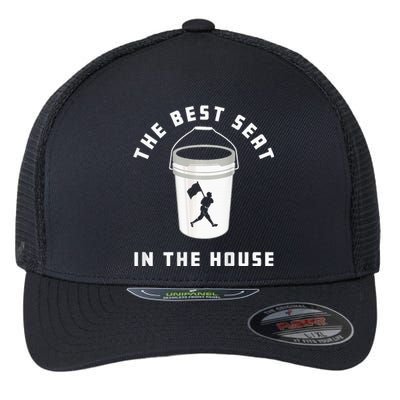 Baseball Bucket Baseball Lovers The Best Seat In The House Flexfit Unipanel Trucker Cap