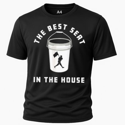 Baseball Bucket Baseball Lovers The Best Seat In The House Cooling Performance Crew T-Shirt