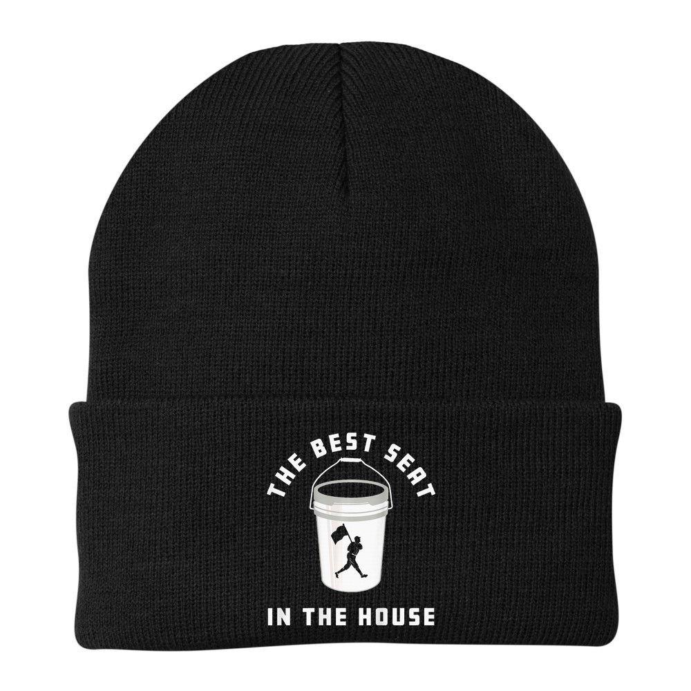 Baseball Bucket Baseball Lovers The Best Seat In The House Beanie