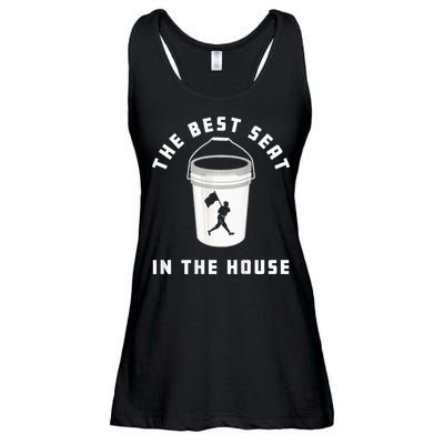 Baseball Bucket Baseball Lovers The Best Seat In The House Ladies Essential Flowy Tank