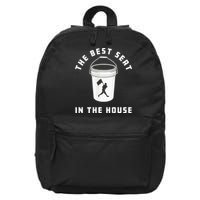 Baseball Bucket Baseball Lovers The Best Seat In The House 16 in Basic Backpack